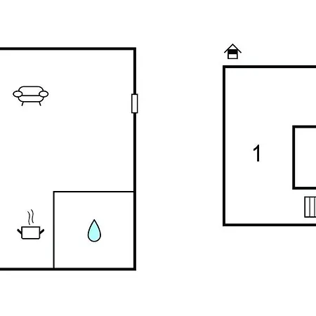 Vikendica 1 Bedroom Awesome In